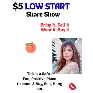 🍑$5 LOW START Tuesday Share Show💥Ready to let it goooooo!💥Add2️⃣🥰Love 2 U!